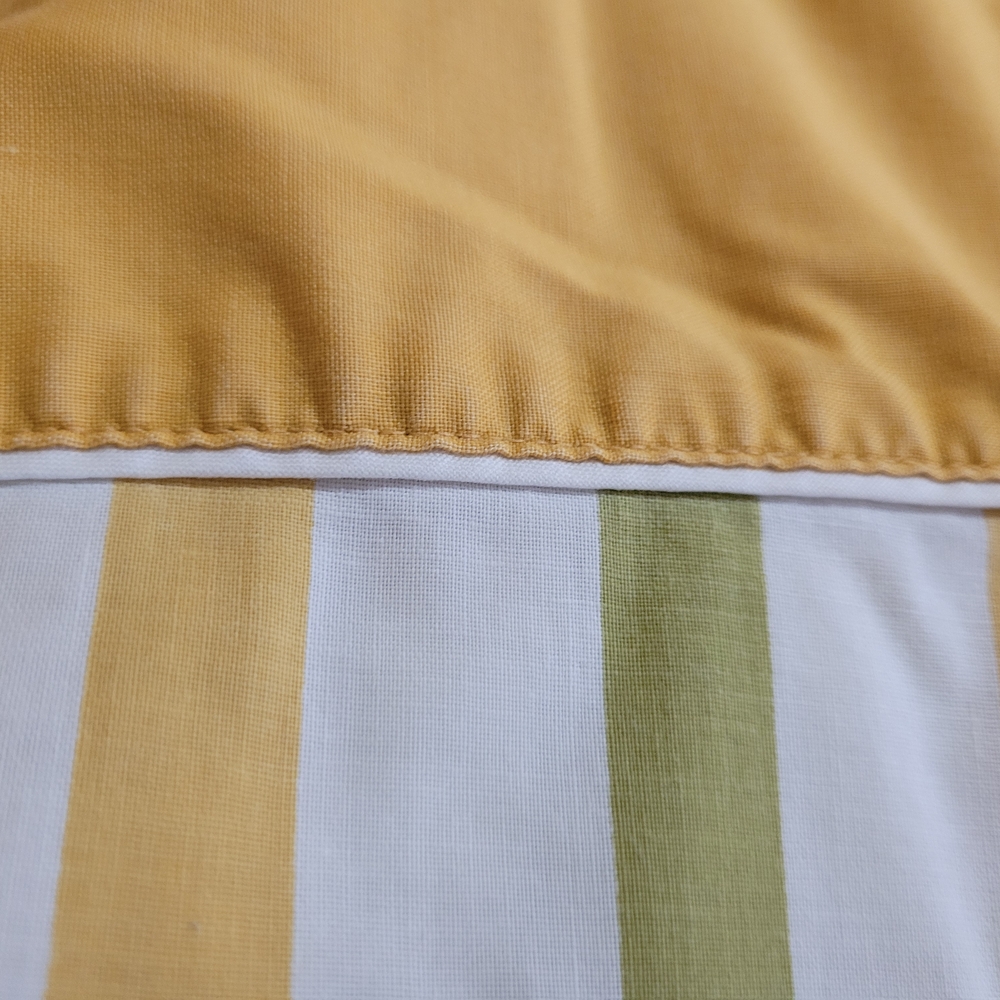 Canon Green and Gold Bedding Sheets with Striped Pattern